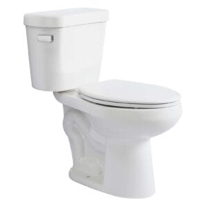 Glenwynn Elongated Left-Hand Flush Perfect Height Toilet in White