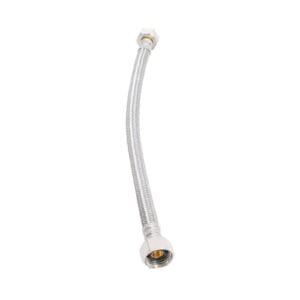 1/2" FIP x 1/2" FIP x 12" Braided Stainless  Faucet Connector