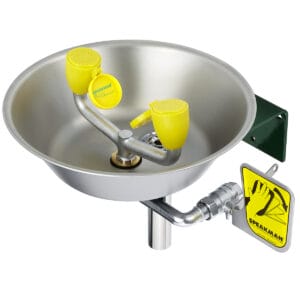 Traditional Series SE-490 Eye and Face Wash Stainless Steel Bowl Wall Mount System