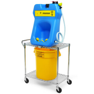 GravityFlo SE-4380 Portable Eyewash and Transportation Cart