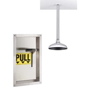 Lifesaver SE-238 Ceiling Mounted Vertical Emergency Shower
